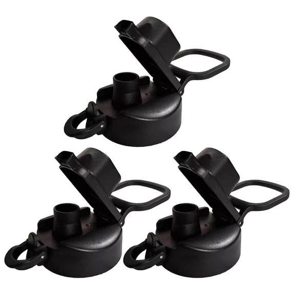 BPA Free Replacement Water Bottle Lid Leakproof Carry Loop Push Spout Cover Fits 12oz-64oz Outdoor Sports Drink Cup Cap