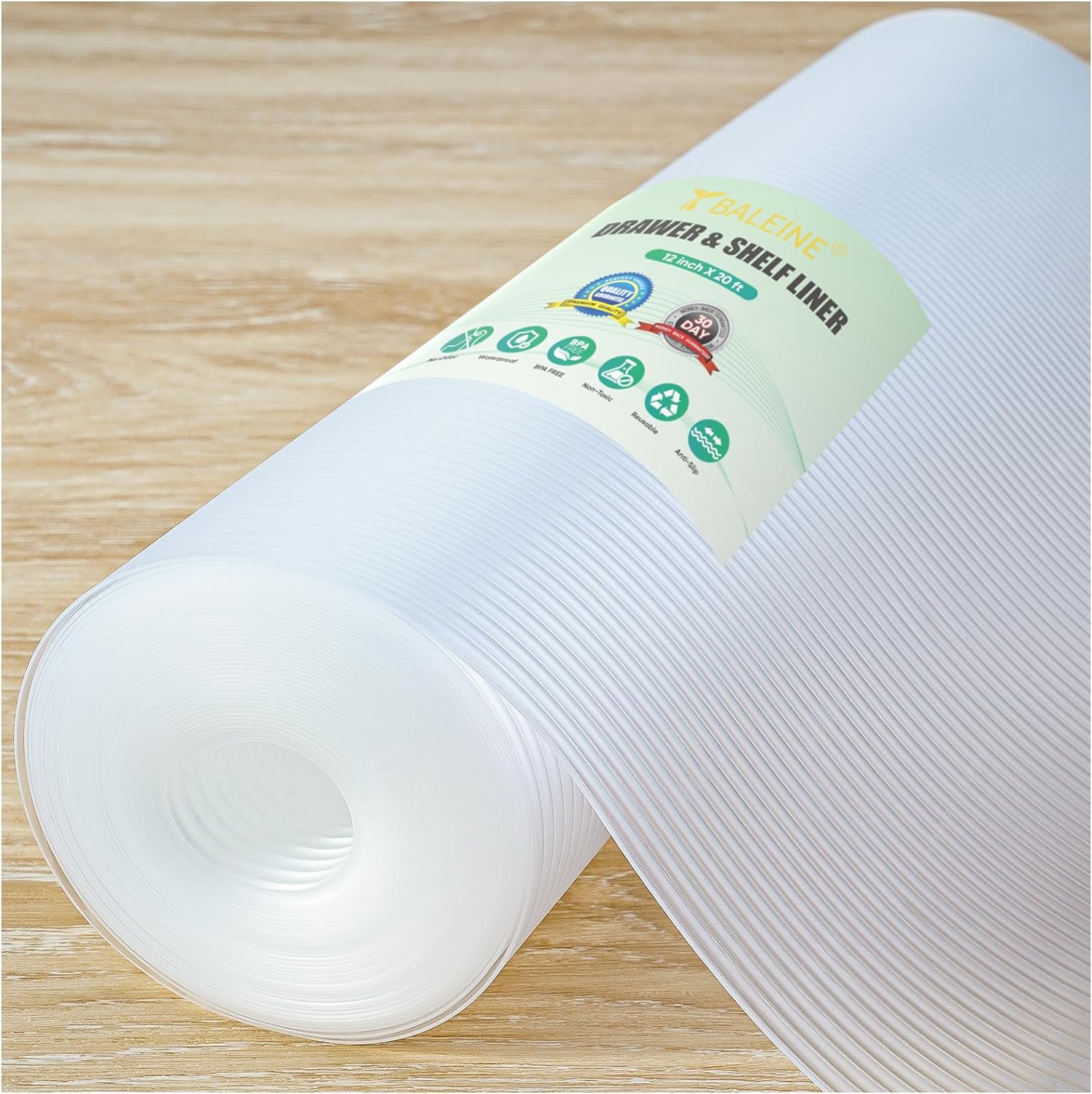 BPAFree Shelf Liner Drawer Liner NonSlip, NonToxic Kitchen