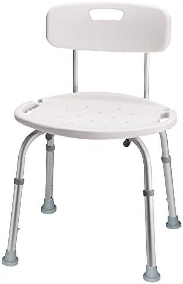 BPA Free Shower Chair With Back, Shower Seat and Bath Chair For Elderly