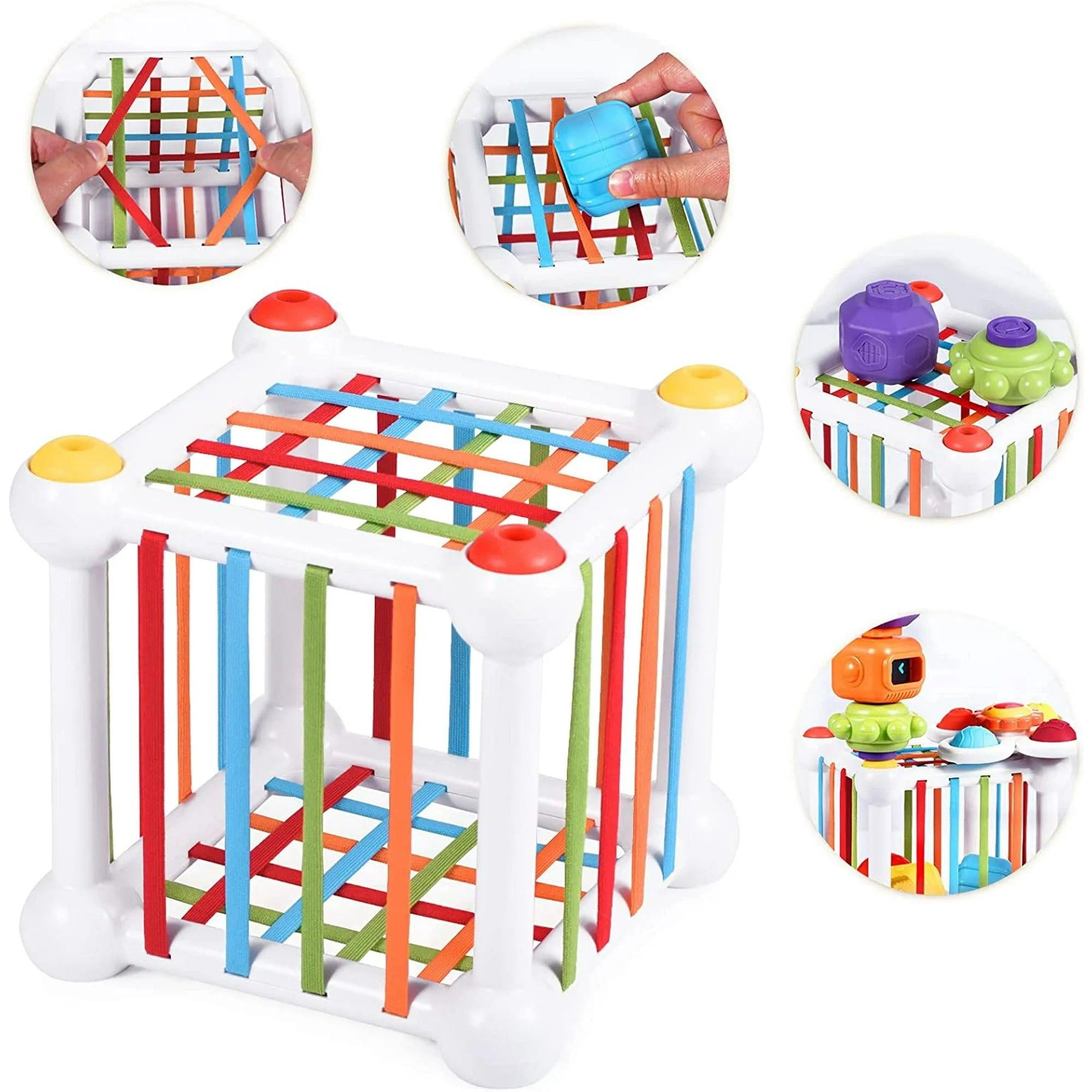 BPA Free Silicone Made Baby Shape Sorter Travel Sensory Toys for