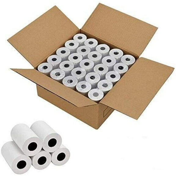 BPA Free Thermal Paper - 2.25" x 50' 100 ROLLS Printing Paper POS Credit Card Rolls