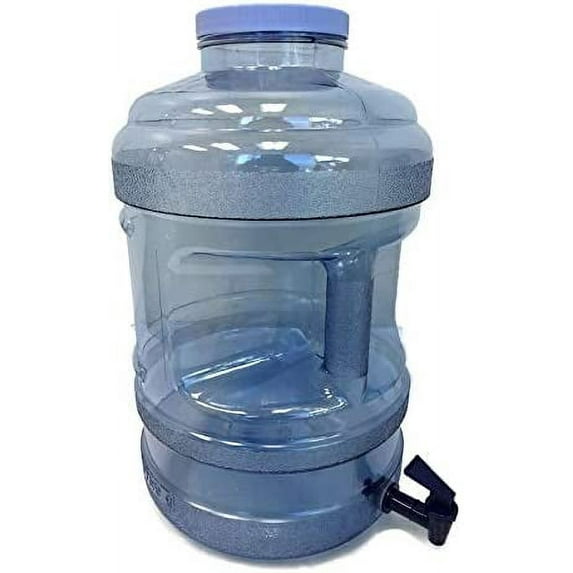 BPA Free Water Bottle with Big-Mouth & Dispensing Valve Spigot, 5 Gallon Perfect for Home, Kitchen, Office, Sports Events, and Indoor Outdoor Activities