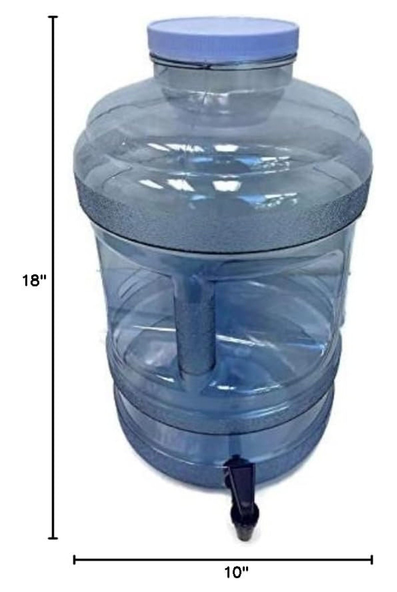 KIKIHIN 5 Gallon BPA Free Water Bottle with Big-Mouth & Dispensing Spigot for Home, Kitchen, Office, Sports