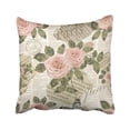 thumbnail image 1 of BPBOP Abstract Paris Travel Vintage Newspaper Flower Romantic Rose Graphic France Retro Pillowcase Cover 18x18 inch, 1 of 1