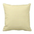 thumbnail image 1 of BPBOP Accent Yellow Gingham Spring White Livingroom Pillowcase Cushion Cover 16x16 inches, 1 of 1
