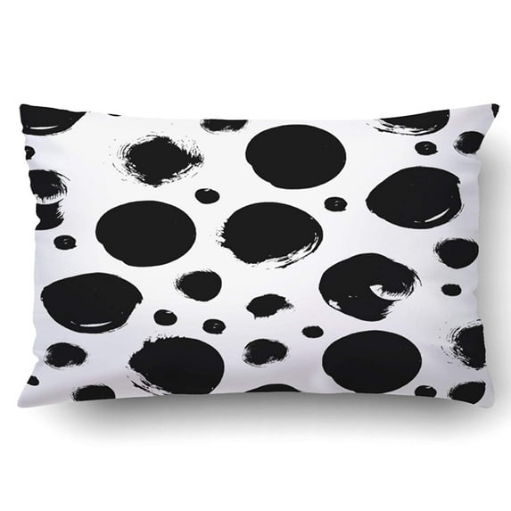 BPBOP Black And White Pattern With Abstract Circles Pillowcase Pillow Cushion Cover 20x30 inch
