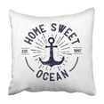 thumbnail image 1 of BPBOP Black Starburst Monochrome Vintage Sailor Label Retro Badge With Anchor Star Burst Pillowcase 20x20 inch, 1 of 1