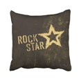 thumbnail image 1 of BPBOP Brown Roll Rock Star Grunge With Stained Vintage Music Concert Guitar Graphic Abstract Pillowcase Throw Pillow Cover Case 18x18 inches, 1 of 2
