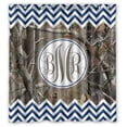 thumbnail image 1 of BPBOP Camo Tree Chevron Monogram Waterproof Polyester Shower Curtain 66x72 inches, 1 of 2