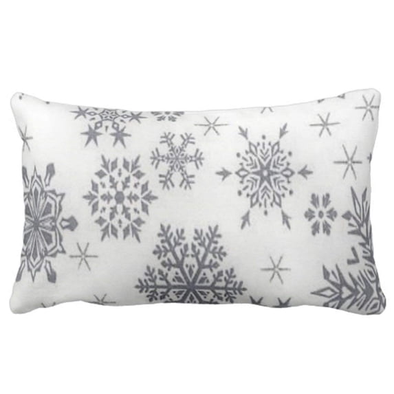 BPBOP Christmas Holiday Pattern Snowflake Pillowcase Cover 20x30 inch