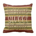 thumbnail image 1 of BPBOP Cute Modern Burgundy Green Ivory Ochre Yellow Stripes Colorful Abstract Pillowcase Cover 18x18 inch, 1 of 1