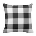 thumbnail image 1 of BPBOP Cute Preppy Rustic Black and White Buffalo Check Chic Pillowcase Cover 18x18 inch, 1 of 1