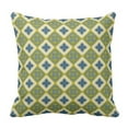 thumbnail image 1 of BPBOP Flower Country Moroccan Floral Pattern Chartreuse Green Tan Diamond Pillowcase Cushion Cover 18x18 inches, 1 of 1