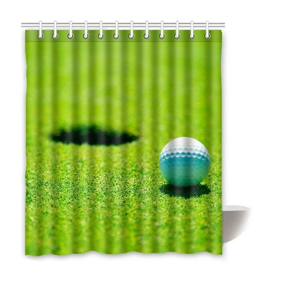 BPBOP Golf Waterproof Polyester Bathroom Shower Curtain 66x72 Inches