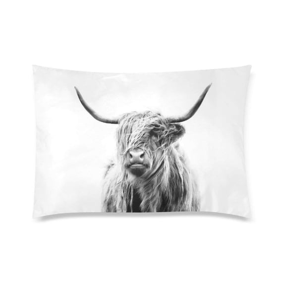 BPBOP Highland Cow Deisign Pillowcase Pillow Cover Two Sides Printing 20x30 Inches
