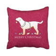 thumbnail image 1 of BPBOP Holiday Yellow Labrador Retriever Merry Christmas Design Pillowcase Throw Pillow Cover 16x16 inches, 1 of 1