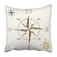 thumbnail image 1 of BPBOP Map Faded Compass Rose With Gold And Plain Black And White Versions Navigation Travel Pillowcase Cover 18x18 inch, 1 of 1