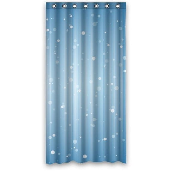 BPBOP Modern Fantastic Lovely White Dots In Cute Blue Background Shower Curtain Waterproof Polyester Fabric Bathroom Curtain 36x72 inch