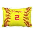 thumbnail image 1 of BPBOP Monogram Personalized Softball Name And Number Pillowcase 20x30 inch, 1 of 9