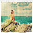 thumbnail image 1 of BPBOP OceanicSexy Mermaid On Stan Cosplay Polyester Fabric Bathroom Shower Curtain 66x72 inches, 1 of 1