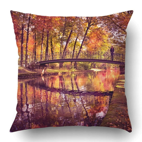 BPBOP Old Park In Fall Germany Europe Pillowcase Pillow Cushion Cover 18x18 inch