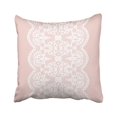 thumbnail image 1 of BPBOP Pink Lace White Lacy Vintage Elegant Trim Border Edging Flower Abstract Beautiful Crochet Pillowcase 18x18 inch, 1 of 1