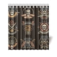 thumbnail image 1 of BPBOP Pirate Color Logos With Skulls Waterproof Fabric Shower Curtain 66x72 inches, 1 of 2
