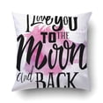 thumbnail image 1 of BPBOP Printing Template I Love You To The Moon And Back Pillowcase Pillow Cushion Cover 18x18 inch, 1 of 1