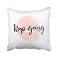 thumbnail image 1 of BPBOP Quotes Keep Going Motivation Quote Ink Lettering On Pink Watercolor Care Calligraphy Life Pillowcase Throw Pillow Cover Case 16x16 inches, 1 of 2