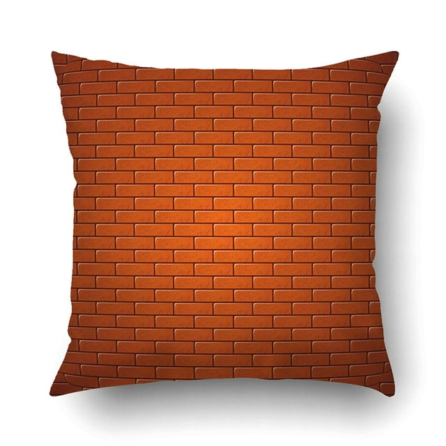 BPBOP Red Brick Wall Pattern Pillowcase Pillow Cushion Cover 20x20 inch