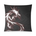 thumbnail image 1 of BPBOP Red Dragon Home Decorative Throw Pillow Case Cushion Cover for Sofa Couch Floral Art Two Sides Printings 18x18 inches, 1 of 1