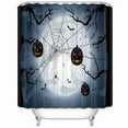 thumbnail image 1 of BPBOP Scary Halloween Night Holidays Spider Web Shower Curtain 66x72 Inches, 1 of 1