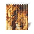thumbnail image 1 of BPBOP Sunset African Landscape Shower Curtain, Wildlife Animal Lions Polyester Fabric Shower Curtain Bathroom Sets with Hooks 60x72 Inches, 1 of 3