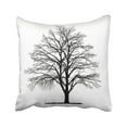 thumbnail image 1 of BPBOP White Silhouette Drawing Of The Tree Detailed Black Beech Branch Organic Winter Dead Pillowcase Pillow Cushion Cover 18x18 inches, 1 of 1
