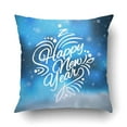 thumbnail image 1 of BPBOP Xmas Christmas And Happy New Year Blurred Blue Falling Snow Falling Snow Snowflakes Pillow Case Cushion Cover Case Throw Pillow Case 20x20 inches, 1 of 1
