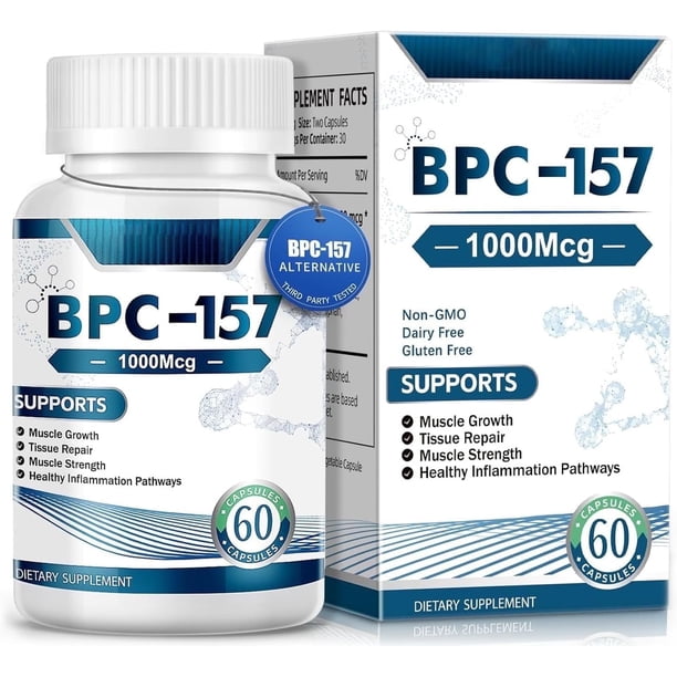 BP'C 157 Caps - 1000mcg, BP'C 157, BP'C 157 Peptide Caps, Non-GMO, Dairy  Free, Gluten Free - 60 Caps - Walmart Business Supplies