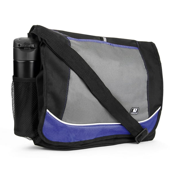 BPC Canvas Laptop Bag College Sling Cover for HP Razer Blade Msi LG Blue Adult Unisex Size Large