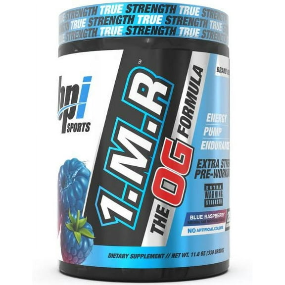 BPI Sports 1MR OG Pre-Workout 25 Servings Blue Raspberry