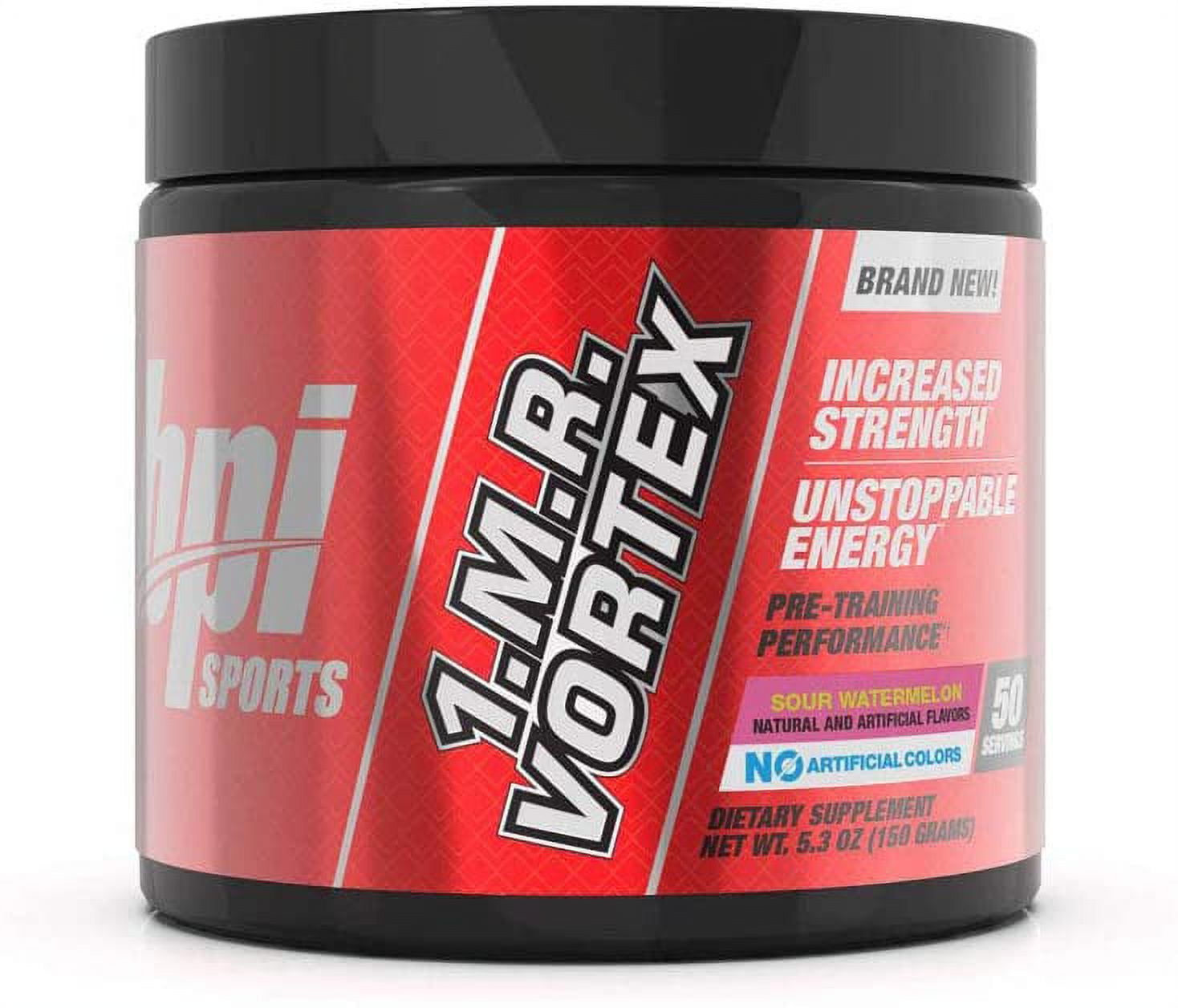 BPI Sports 1MR Vortex PreWorkout Powder, HighIntensity Energy, Sour