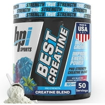 BPI Sports Best Creatine - Creatine Monohydrate, Himalayan Salt - Strength, Pump, Endurance, Muscle Growth, Muscle Definition - No Bloat - Icy Blue Raz - 50 servings - 10.58 Ounce