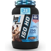 BPI Sports ISO HD Isolate Protein Powder   100% Whey Isolate, Protein Powder for Muscle Gain - Chocolate Brownie, 1.6 LBS - 23 Servings