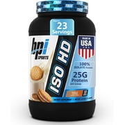 BPI Sports ISO HD Isolate Protein Powder   100% Whey Isolate, Protein Powder for Muscle Gain - Vanilla Cookie, 1.6 LBS - 23 Servings
