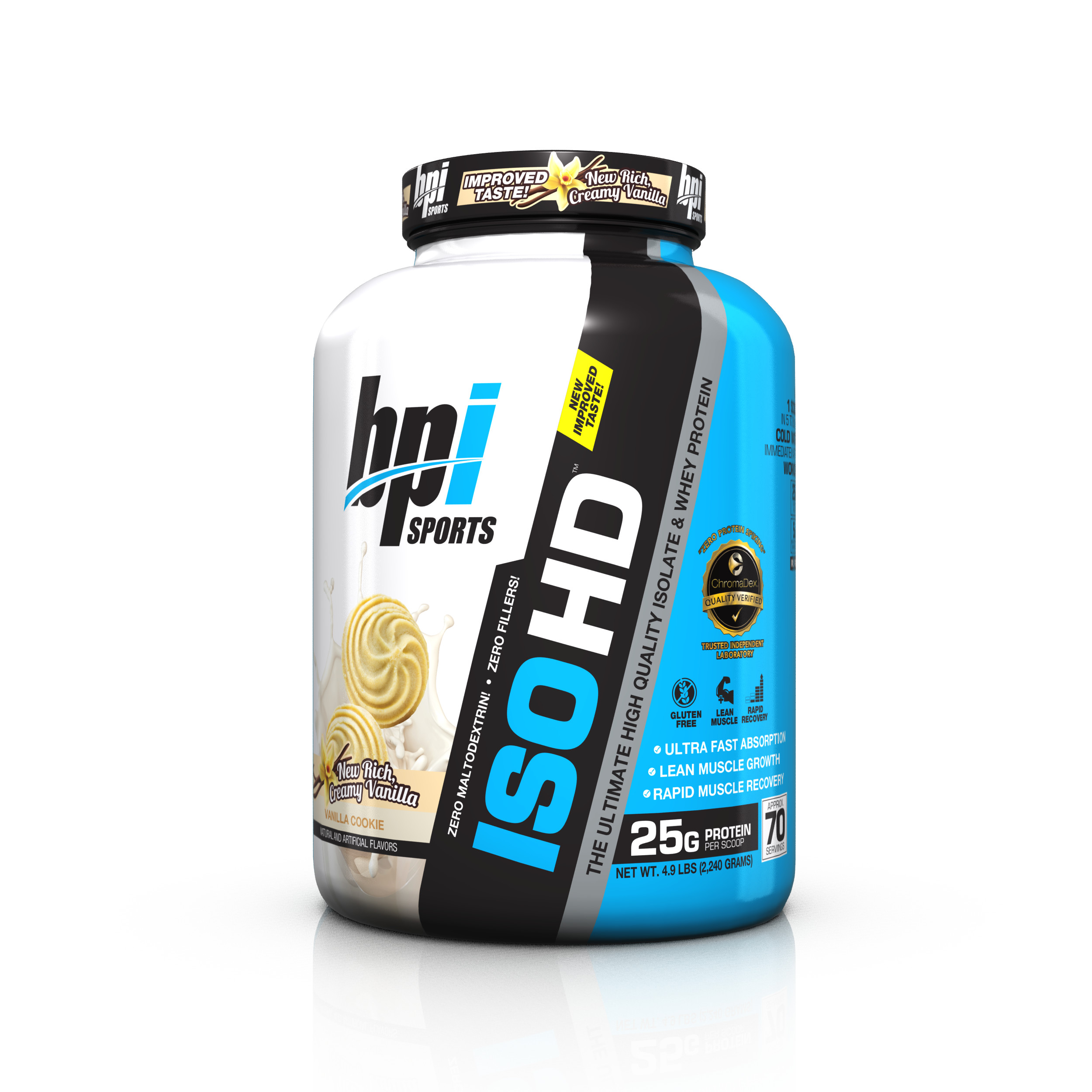 BPI Sports ISO HD Protein Vanilla Cookie, 70 Servings - Walmart.com