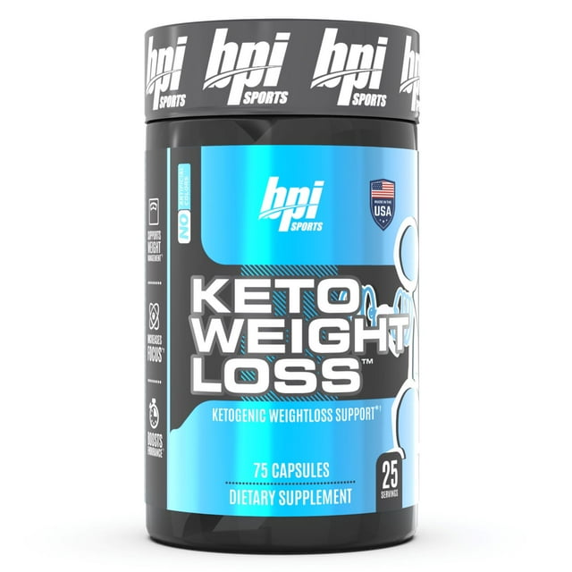 BPI Sports Keto Weight Loss Dietary Supplement, 75 Capsules