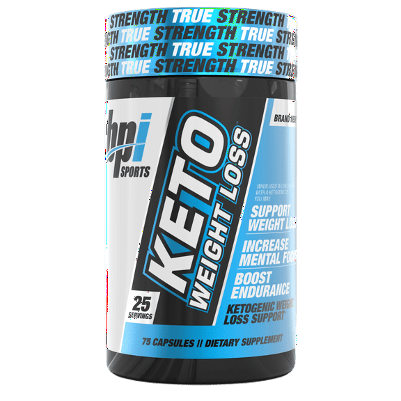 BPI Sports Keto Weight Loss, Ketogenic Fat Burner, 75 Capsules, 25 Servings