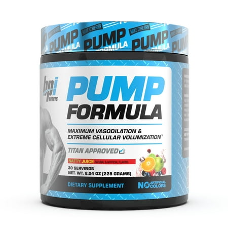 BPI Sports Amino Acid Pump Formula, Pre Workout, Build Muscle, Natty Juice, Powder, 8.46 oz