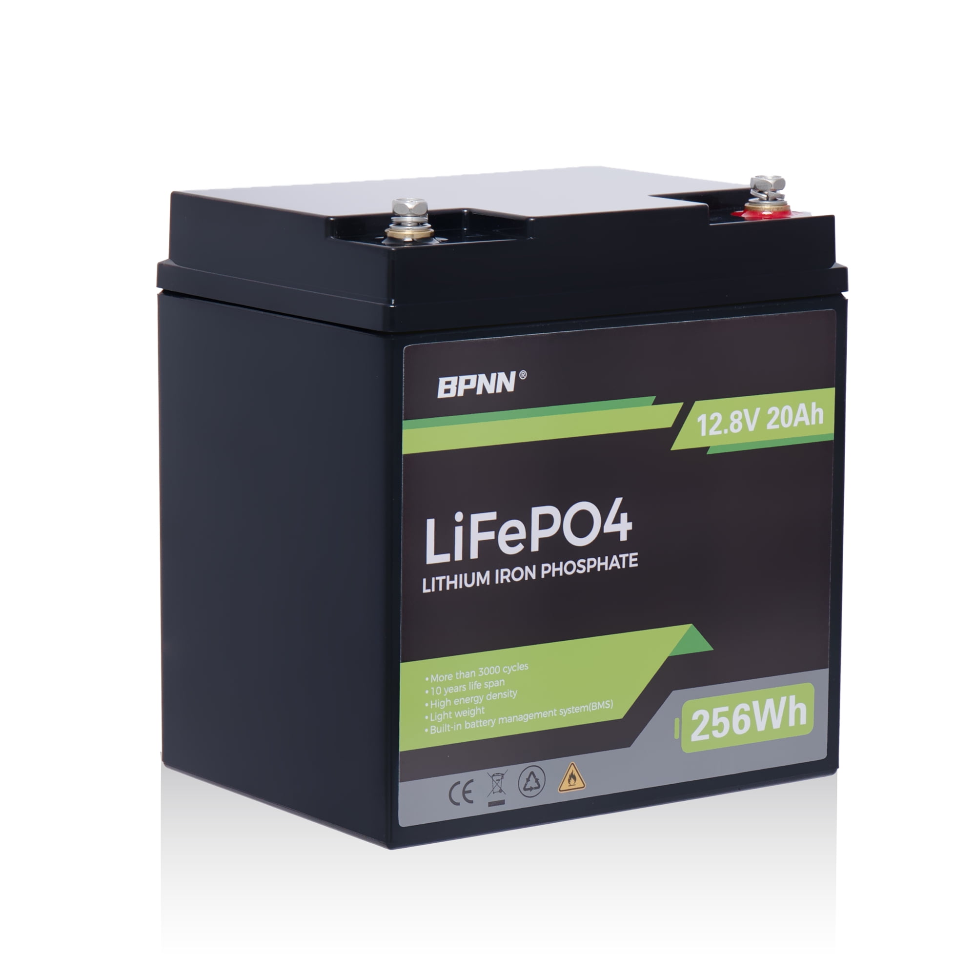 BPNN 12V 50Ah LiFePO4 Lithium Battery Deep Cycles 12V Battery for