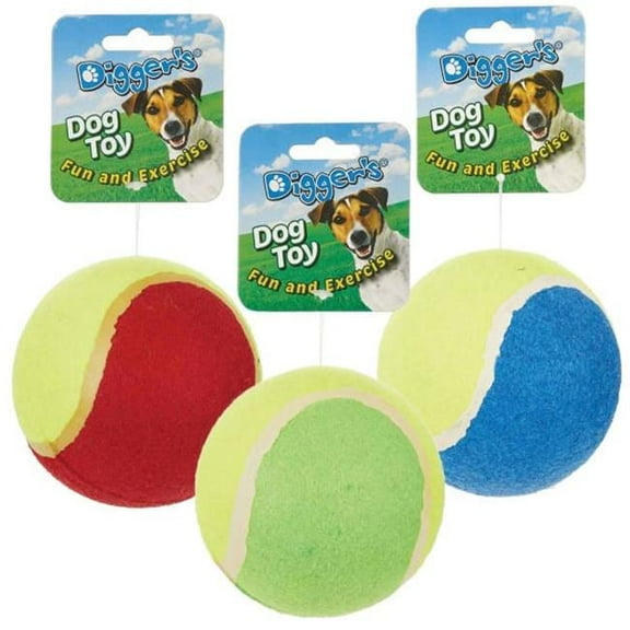 PetEdge A08234 4 in. Diggers Tennis Balls Toys