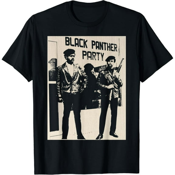 BPP Vintage Black History Self Defense Black Panthers Party T-Shirt
