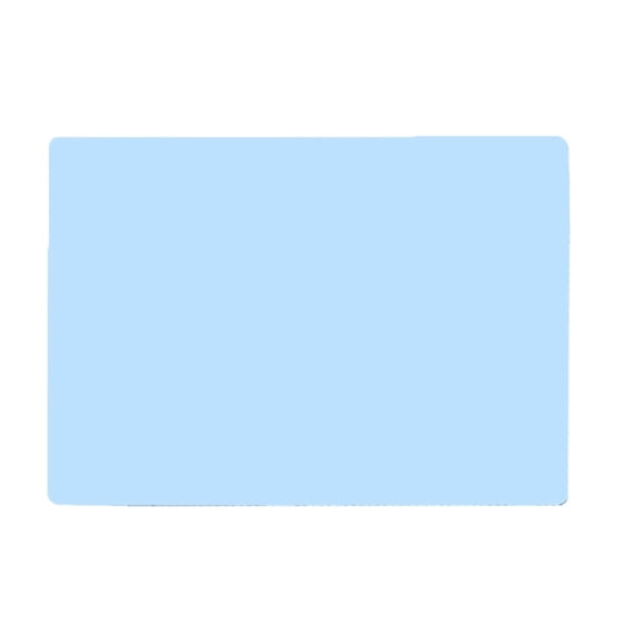 BPPEG 1 Pack Large Silicone Mat,Food Grade&Thick Silicone Pad Table Mat for Crafts,Silicone Heat Resistant Mat Kitchen Counter Mat for Baking Pastry,15''X 12'' Light Blue